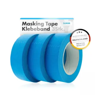 ChemicalWorkz Klebeband Masking Tape Blau 36mm 3Stk.