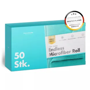 ChemicalWorkz Endless Microfiber ROLL 250GSM 30x30cm 50Stk.Türkis