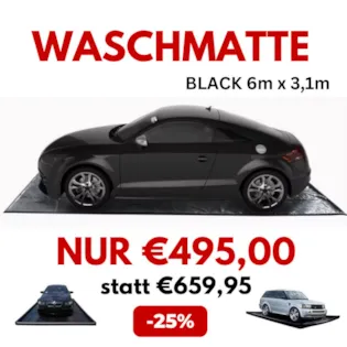 WASCHMATTE  BLACK 6m x 3,1m