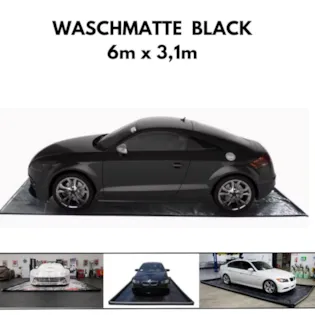 Carshine Waschmatte BLACK 6m x 3,1m