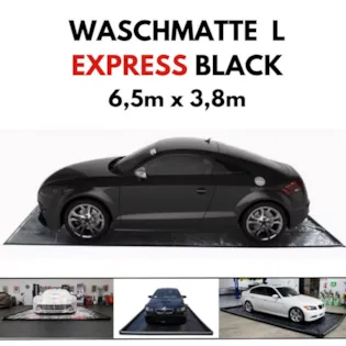 Carshine Waschmatte EXPRESS BLACK L 6,5m x 3,8m