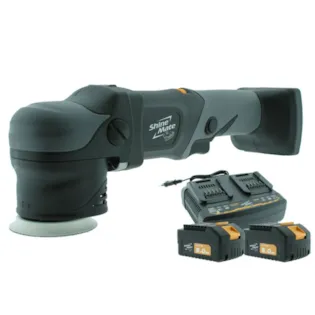 ShineMate EB351-3/12 Exzenter-Akkupoliermaschine 75mm + 2 Akkus & Schnellladegerät