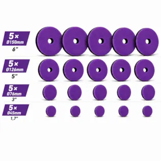 Koch Chemie Polierpad Micro Cut HARD Foam Pad violett 5 SET *NEU