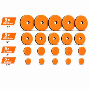 Koch Chemie Polierpad 2in1 One Cut Foam Pad orange 5 SET *NEU