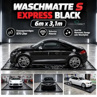 Carshine Waschmatte EXPRESS BLACK S 6m x 3,1m